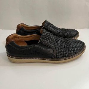 Johnston Murphy Mens Woven 10.5 Black